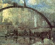 Glackens, William James La Villette painting